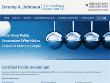 Tablet Screenshot of jajohnsoncpa.com